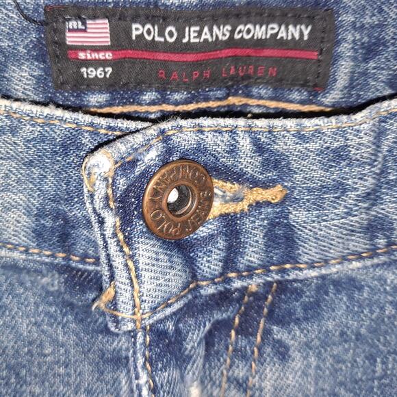 Polo Jean Company Slightly Distressed‎ Carpenter Blue Jeans Size 36x32 - Picture 3 of 6